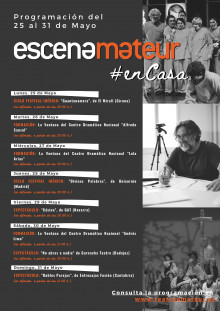 Segunda semana de ESCENAMATEUR#enCasa