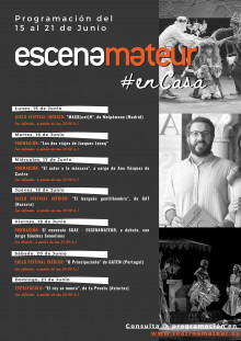 PROGRAMACION SEMANAL: ESCENAMATEUR#enCasa