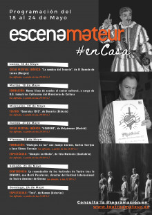 Programación semanal de ESCENAMATEUR#enCasa